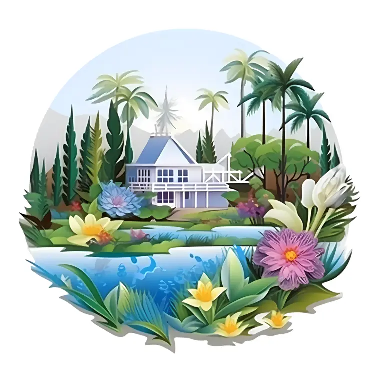 Beautiful Garden House