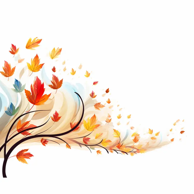 Autumn Leaves in the Wind