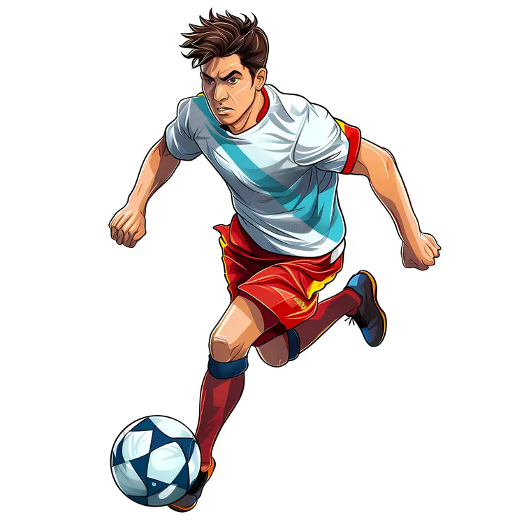 Soccer Player in Action