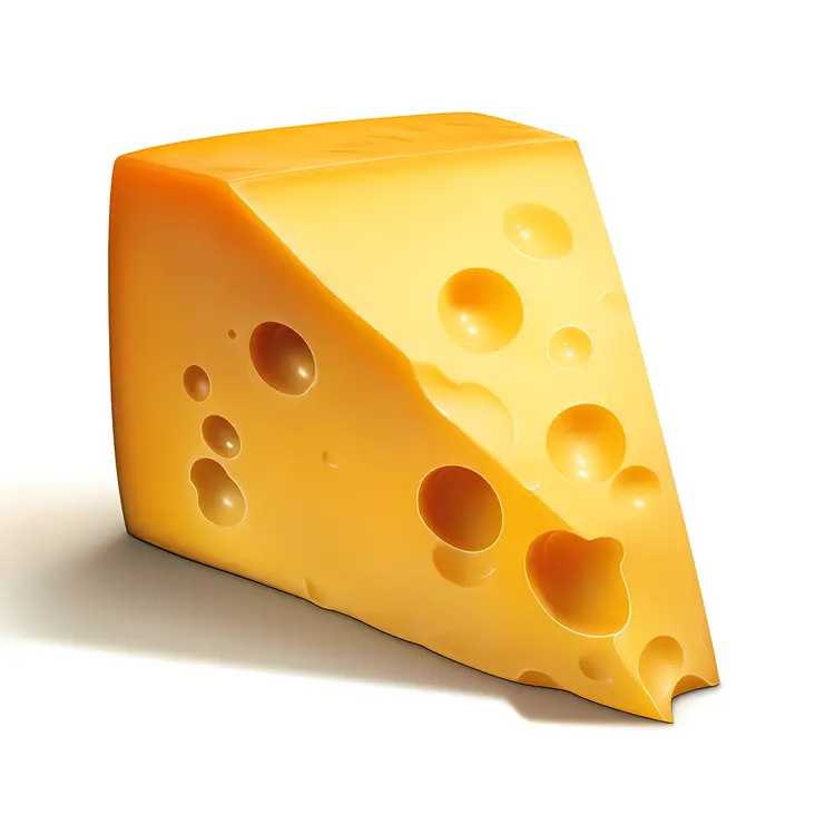 Yellow Cheese with Holes