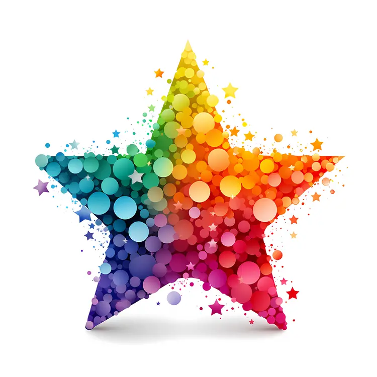 Colorful Bubble Star