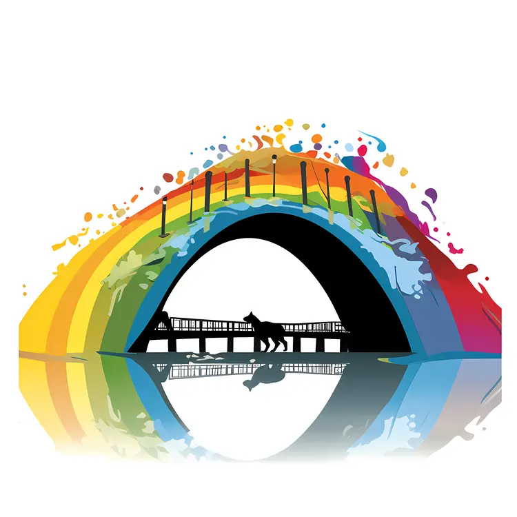 Rainbow Arch Bridge with Reflection