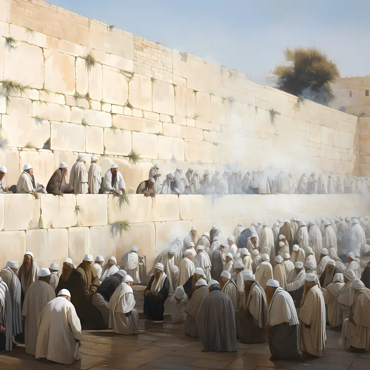 People Praying at the Western Wall