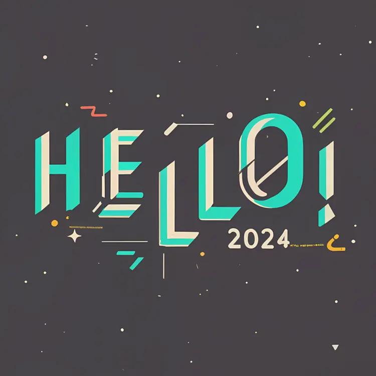 Hello 2024 Graphic Design
