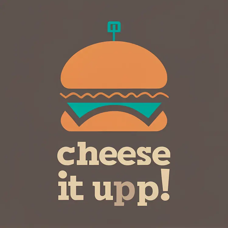 Cheese It Upp! Burger Logo