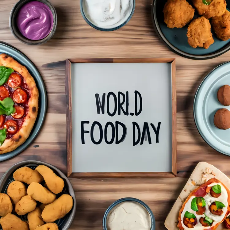 World Food Day Celebration with Various Dishes