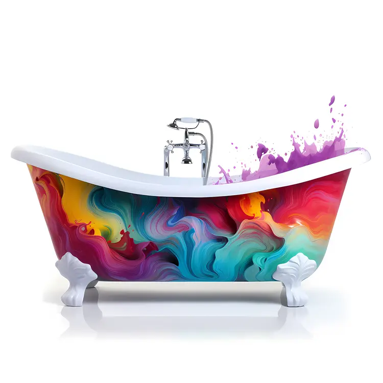 Colorful Artistic Bathtub