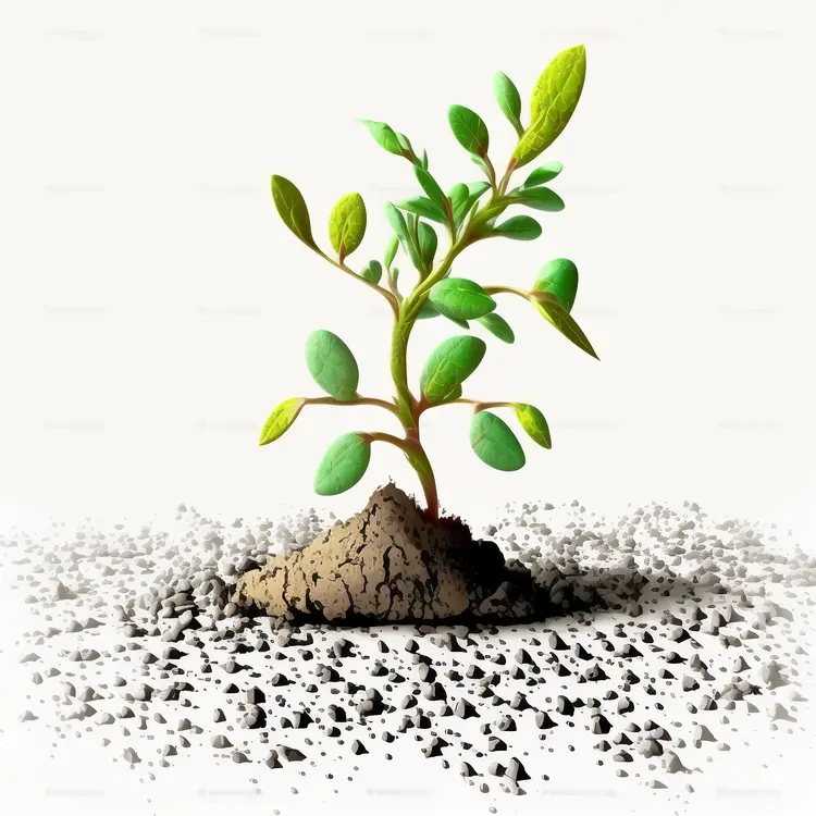 Green Plant Growing from Soil