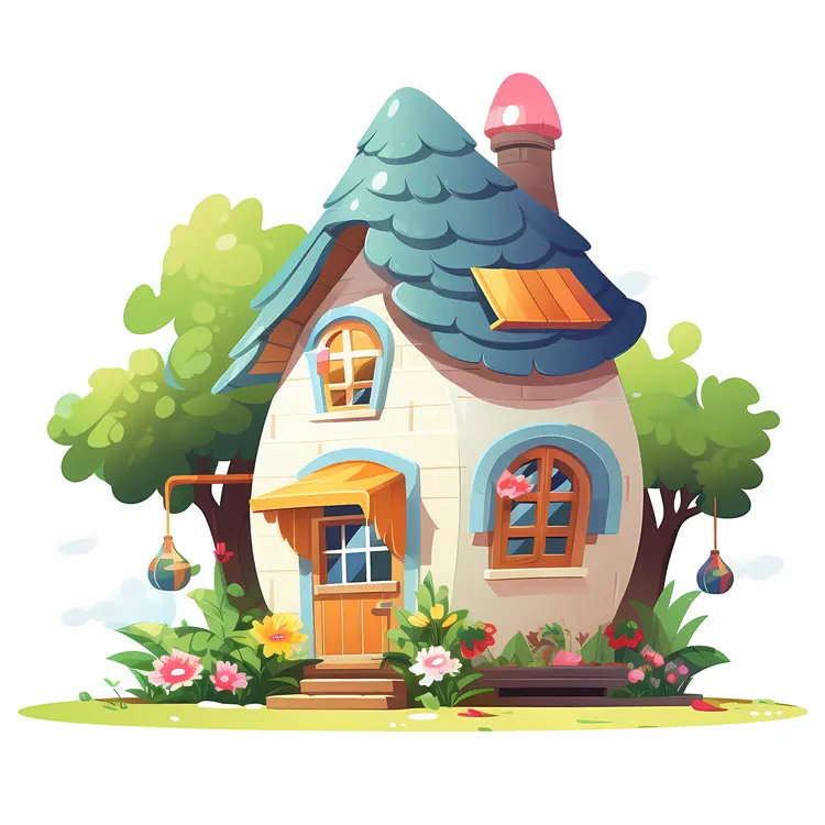 Small Cute Doodle House