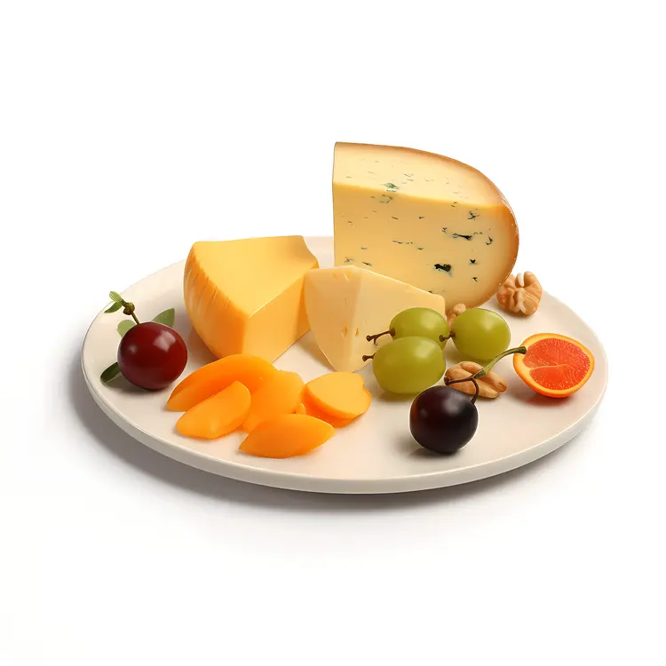 Assorted Cheese Platter with Fruits
