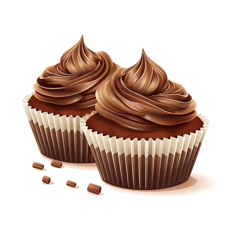 Delicious Chocolate Cupcakes with Swirled Frosting