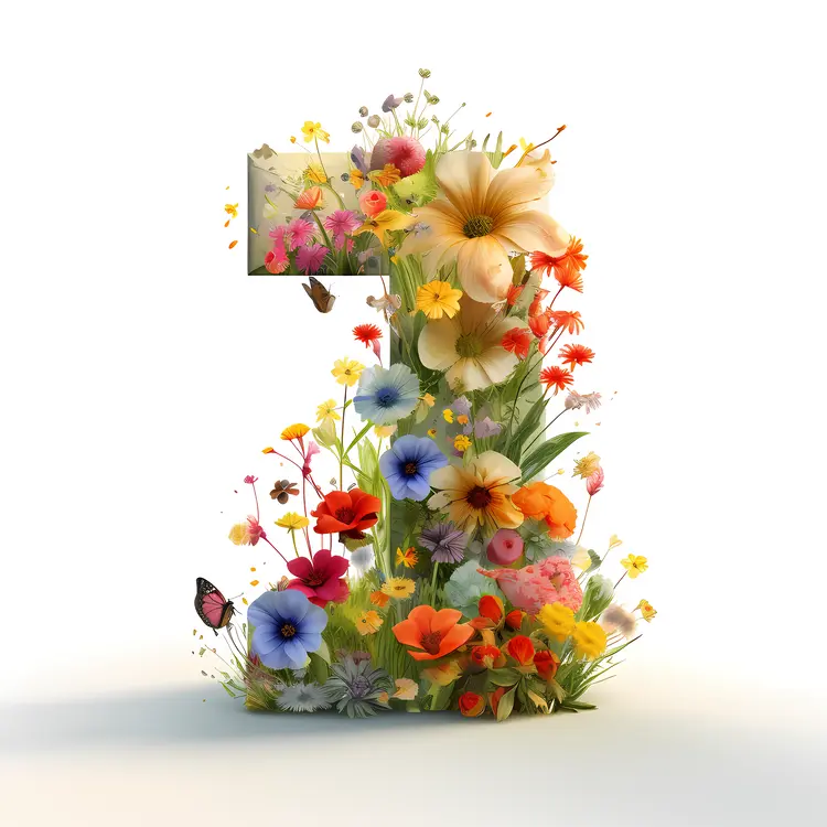 Colorful Floral Number 1