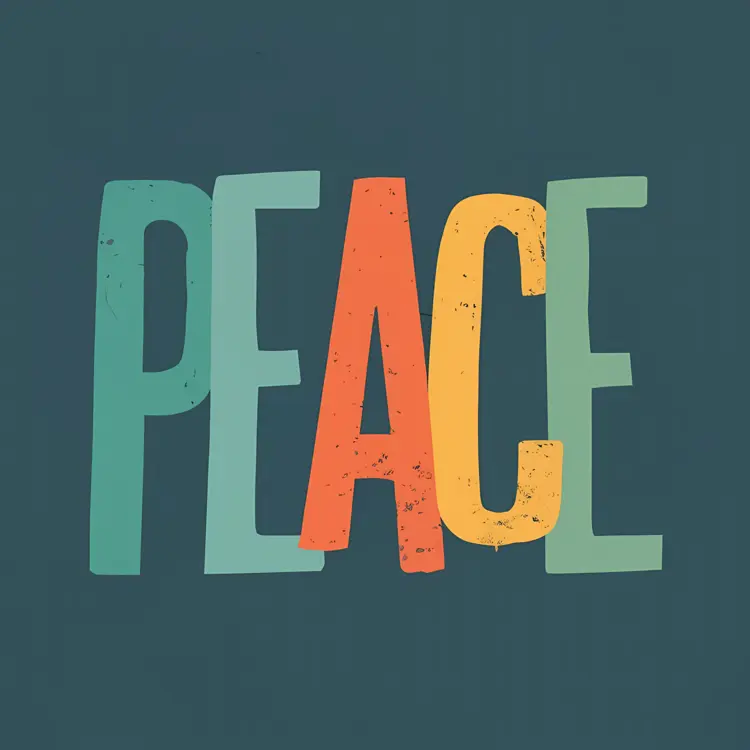 Vibrant Peace Typography