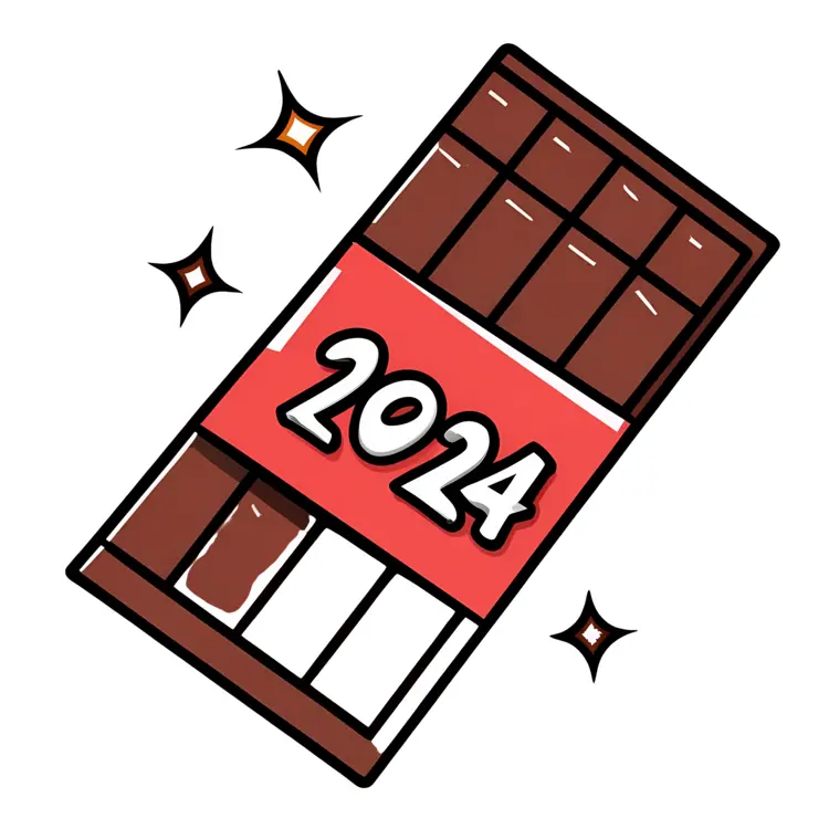 Chocolate Bar with 2024 Label