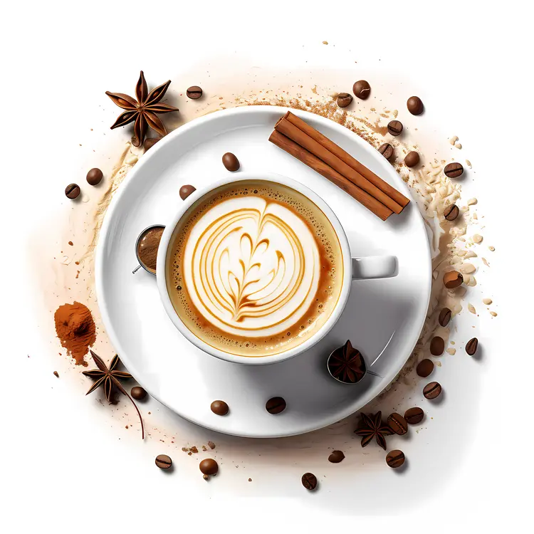 Spiced Latte with Cinnamon