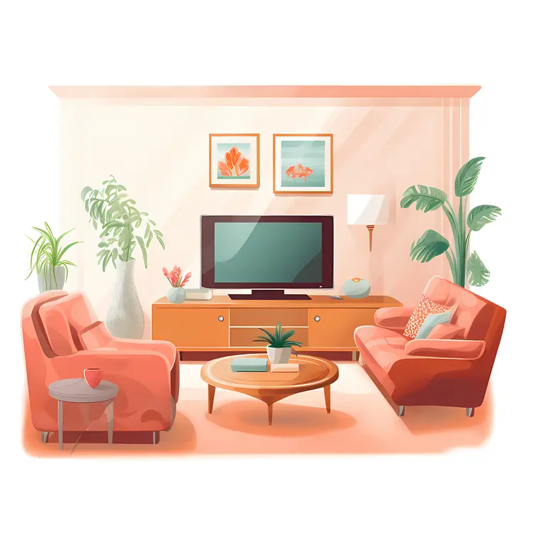 Cozy Living Room with Modern Decor