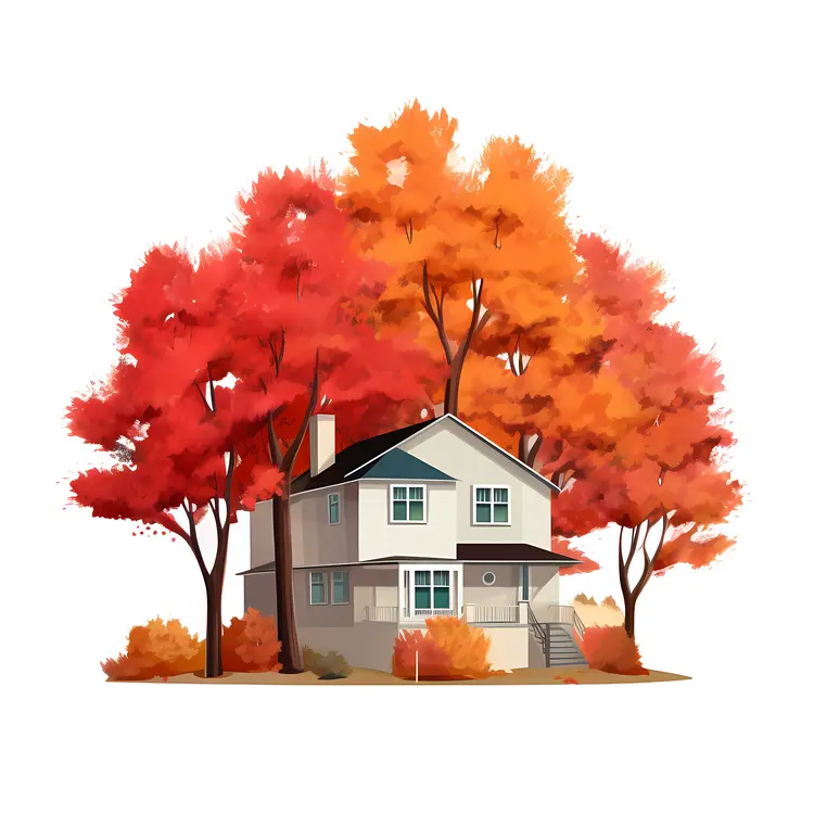 Small cute doodle house