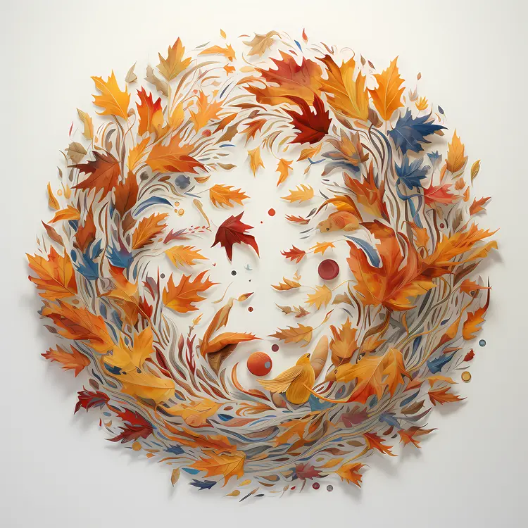 Autumn Leaves Wreath