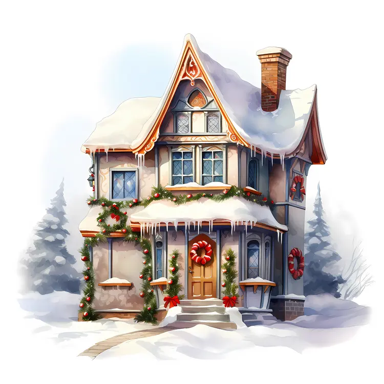 Small cute doodle house