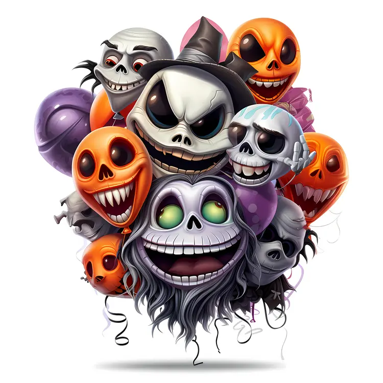 Spooky Balloons for Halloween Decorations
