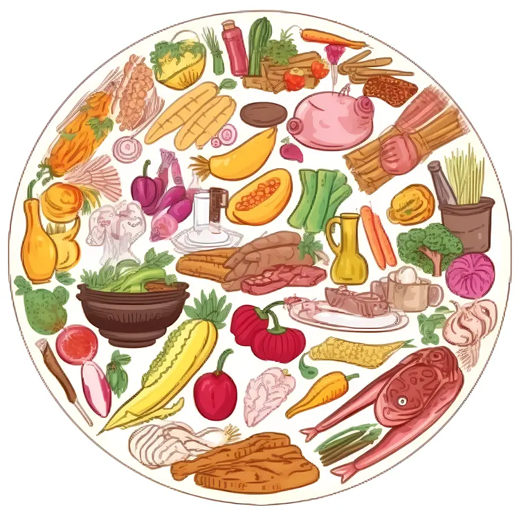 Colorful Assortment of Food Ingredients