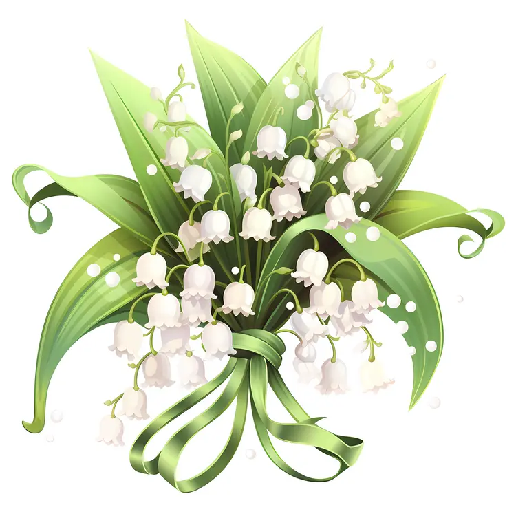 Beautiful Lily of the Valley Bouquet