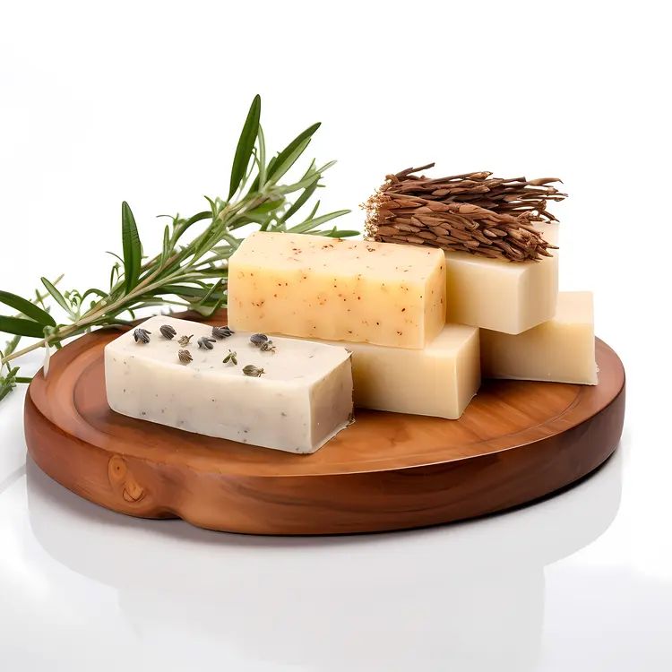 Assorted Soaps with Herbs and Spices