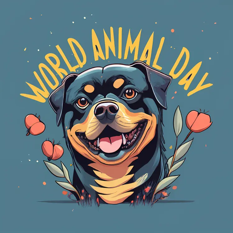 Smiling Dog for World Animal Day