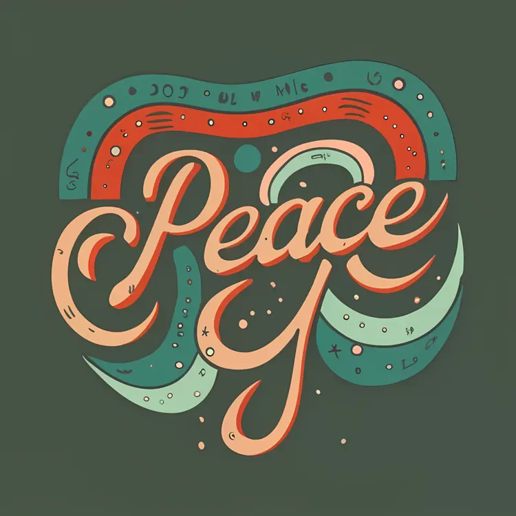Decorative Peace Typography