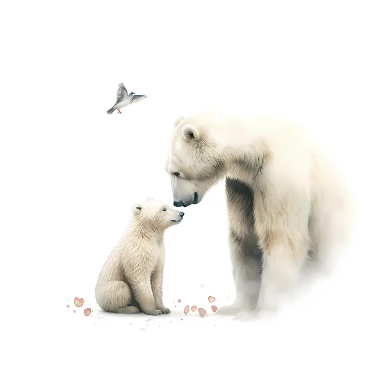 Polar Bear and Cub