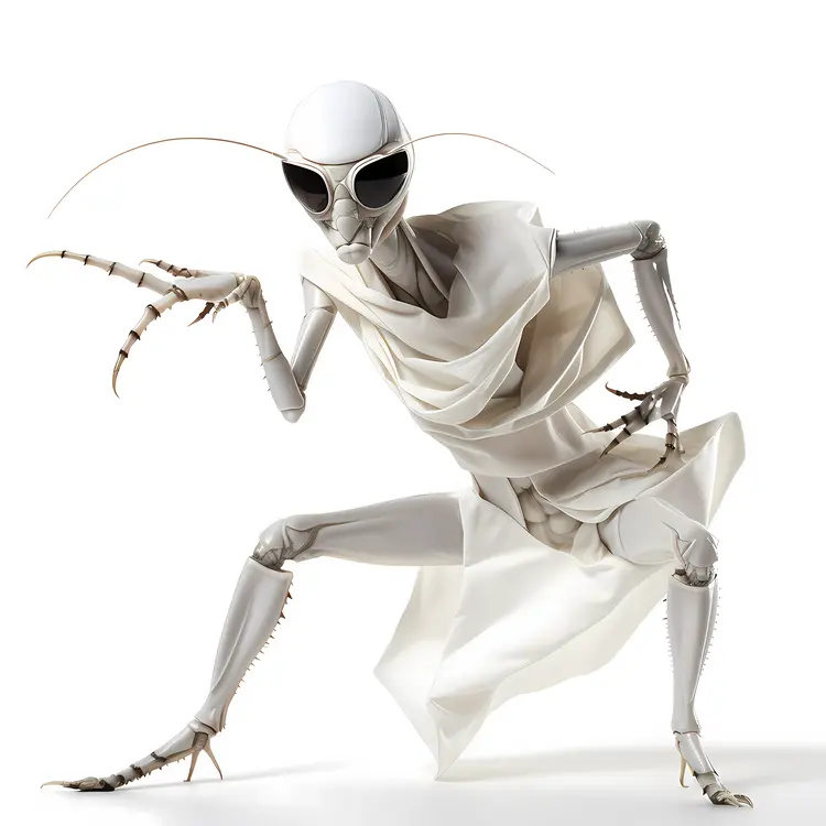 White Alien Mantis