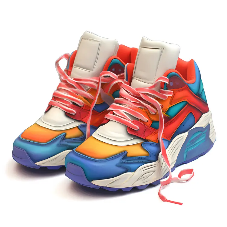 Vibrant Colorful Sneakers for Casual Wear