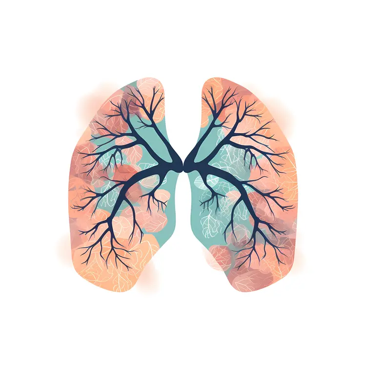 Colorful Lungs Illustration