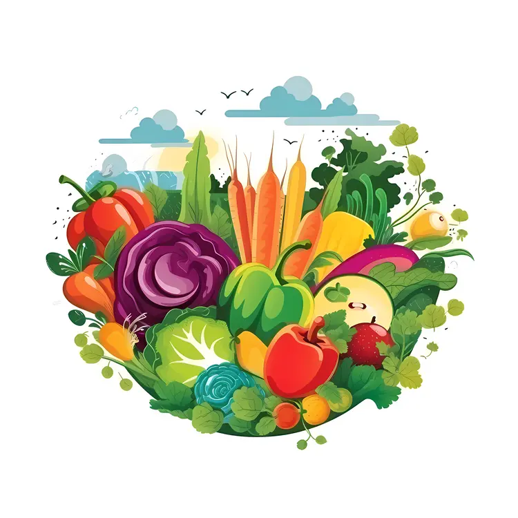 Colorful Fresh Vegetables