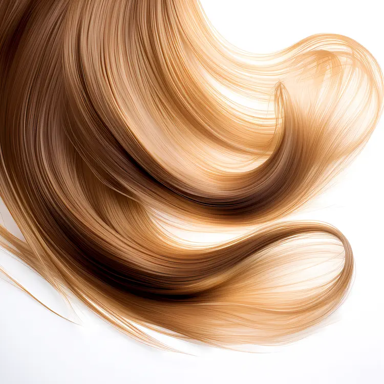 Smooth Blonde Hair in Close-Up