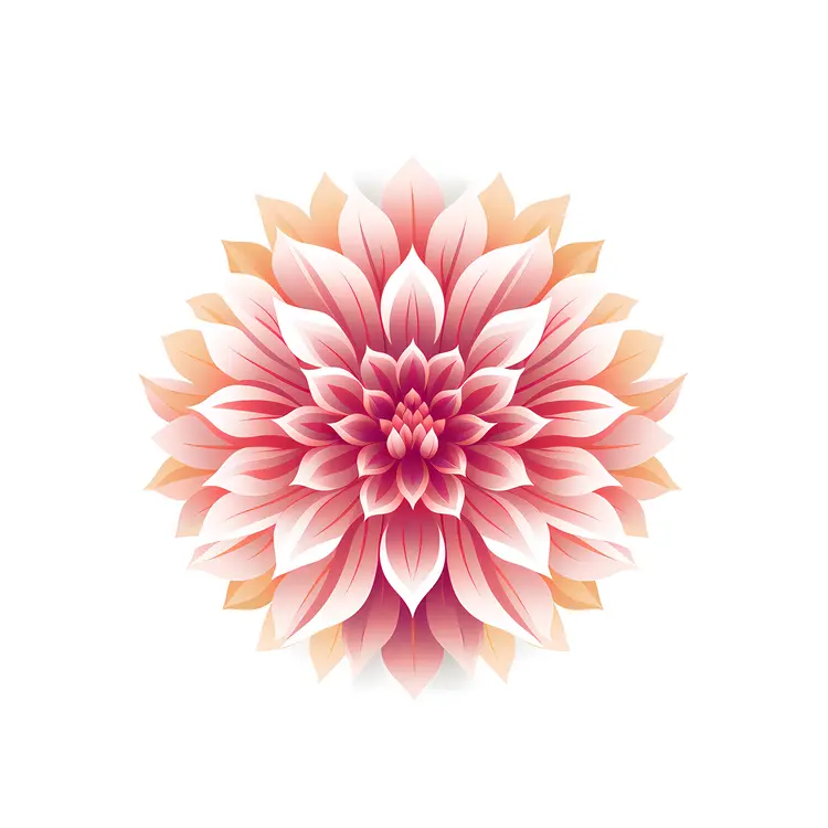 Beautiful Pink Flower Blossom Illustration