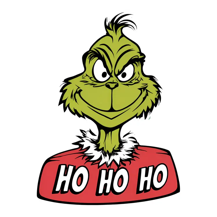 Grinch Logo with Ho Ho Ho