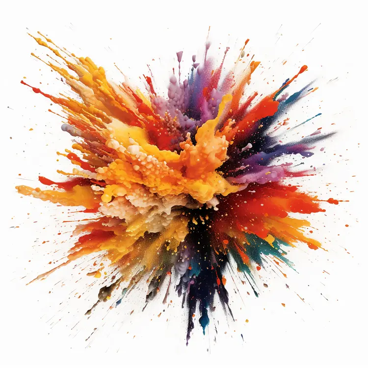 Vibrant Color Explosion for Holi Festival