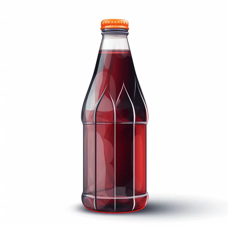 Glass Bottle of Soda Drink