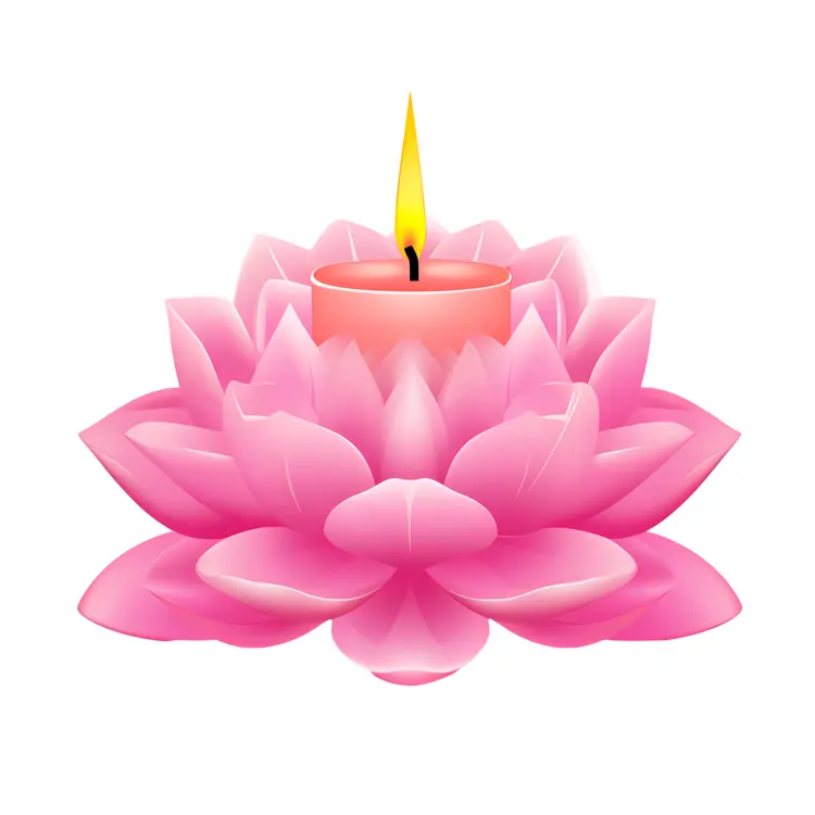 Pink Lotus Candle