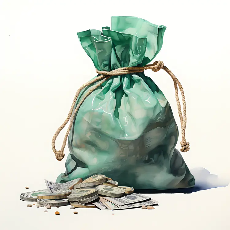 Green Bag of Money