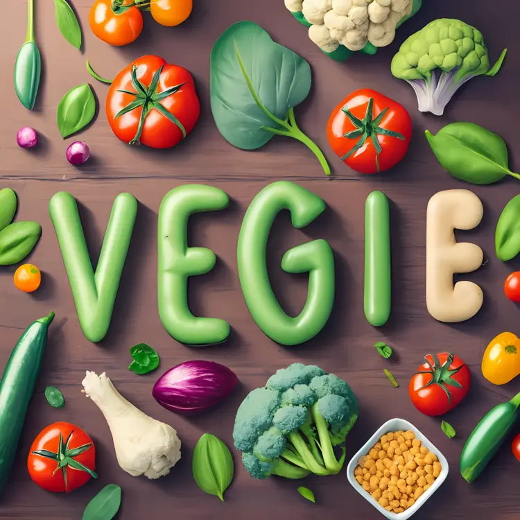 Healthy Green Vegetables Arrangement