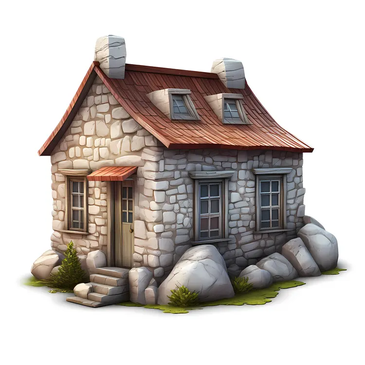 Small cute doodle house