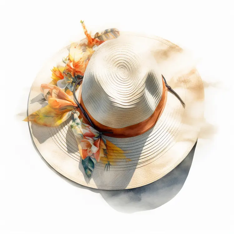 Elegant Floral Summer Hat