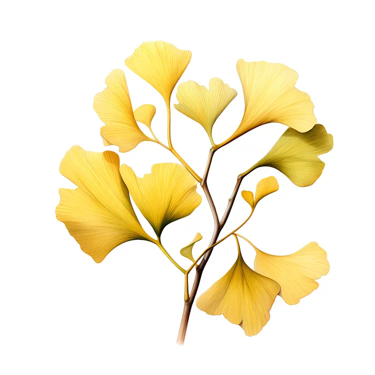 Yellow Ginkgo Leaves
