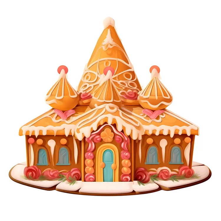 Elaborate Gingerbread House