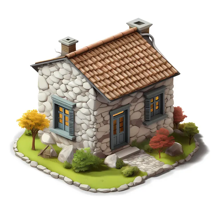 Small cute doodle house