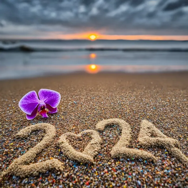 Orchid and 2024 on the Beach