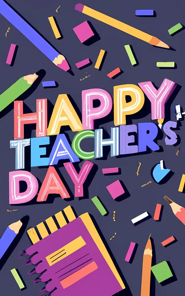 Colorful Teacher's Day Celebration