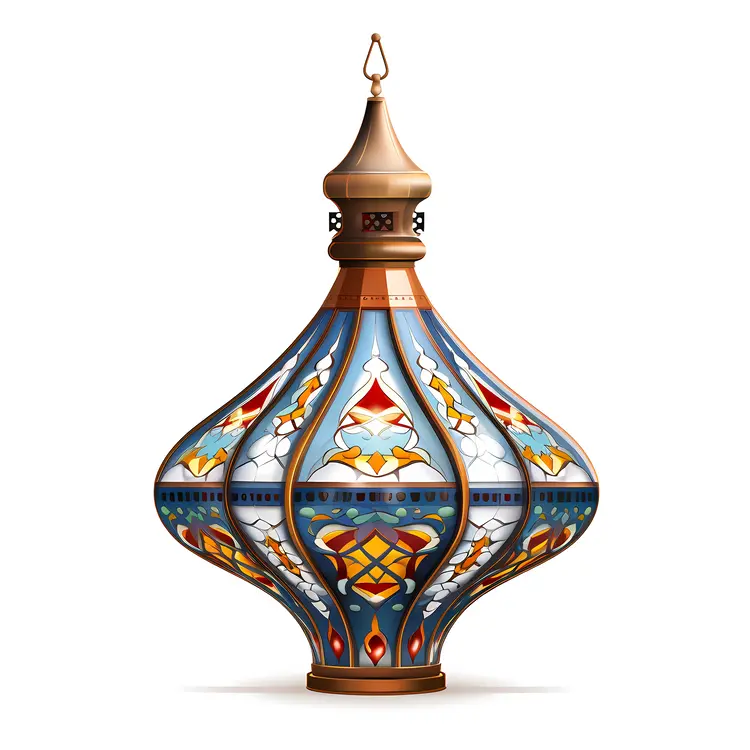 Colorful Stained Glass Lantern